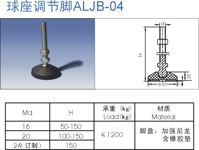 球座調節(jié)腳ALJB-04